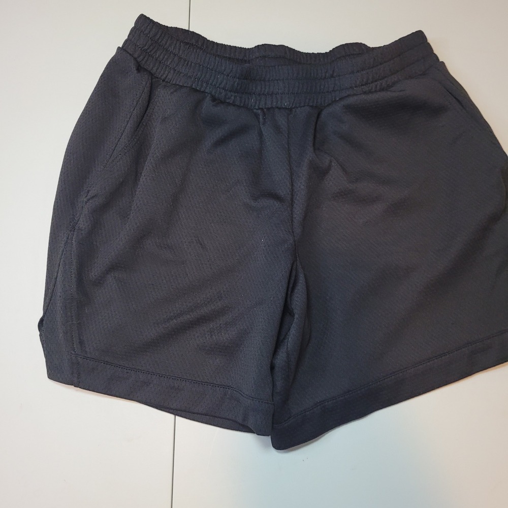 Athletic Works Boys Black Mesh Performance Shorts Size Large 10-12